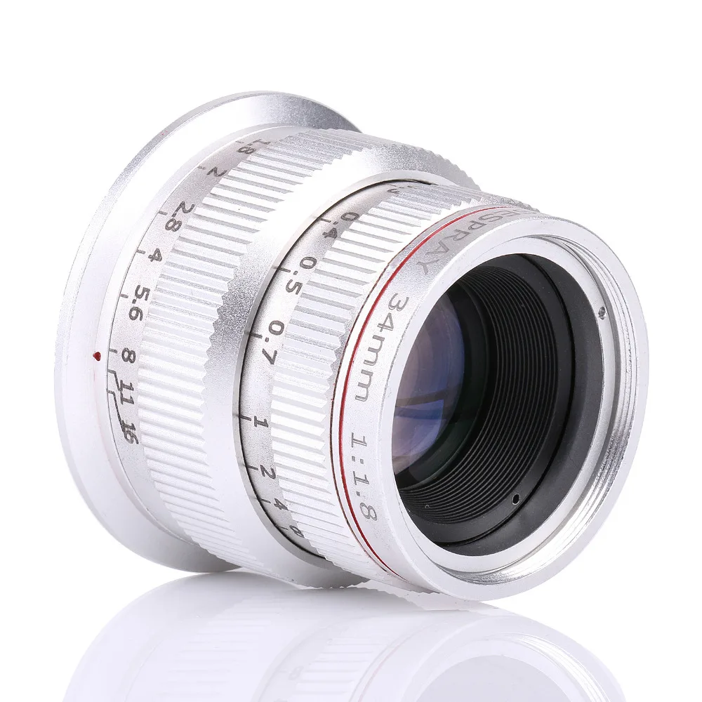 34mm F1.8 APS-C camera Lens for Olympus Panasonic MTF M4/3 Mount PenF E-M5 EM10 Mark II | Электроника