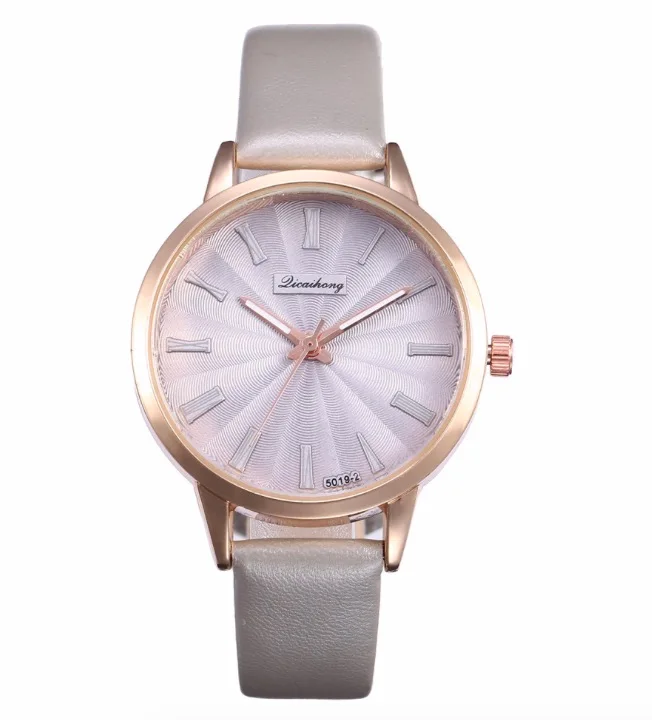 Женские роскошные часы Reloj простые наручные цвета розового золота с магнитным