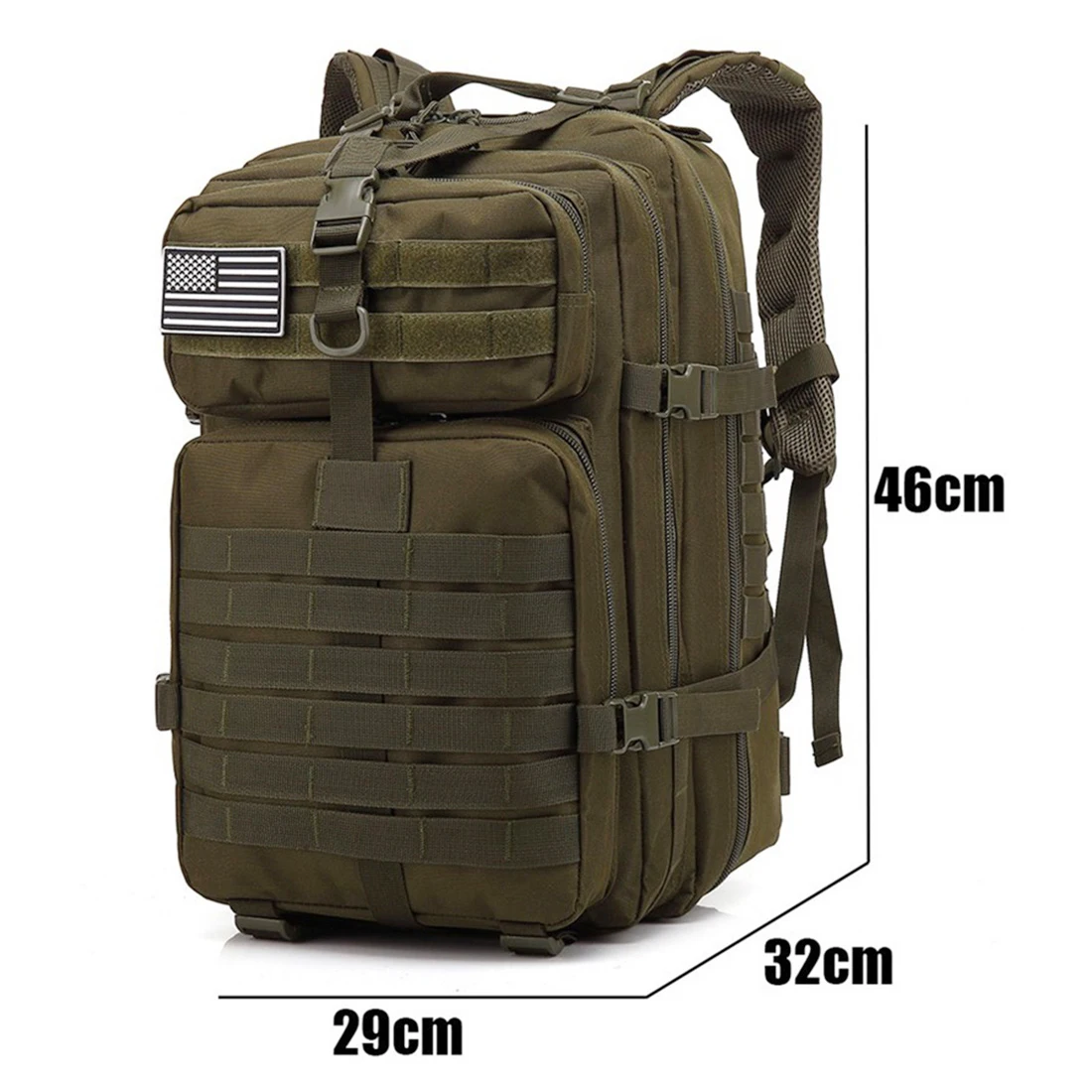 

50L Large Capacity Man Tactical Backpacks Military Bags Waterproof Outdoor Sport Hiking Camping Bag Rucksack