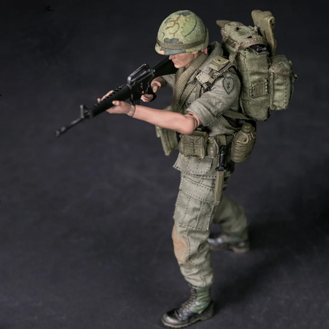15cm 1/12 Action Figure Realistic Headsculpt DIY Handmade Pocket Elite Series 25th Infantry Division Private Soldier Model | Игрушки и