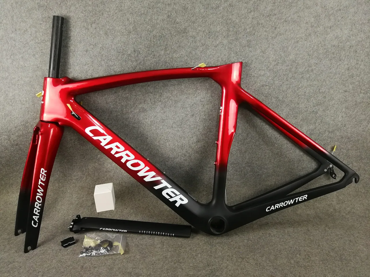UD матовый серый красный T1000 CARROWTER XR4 карбоновые рамы для дорожного велосипеда