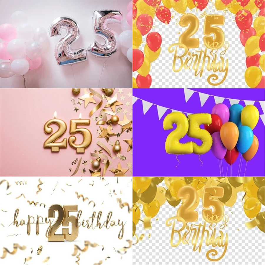 

Реквизит для фотостудии Виниловый фон для фотосъемки шар на день рождения 25 лет украшение на день рождения