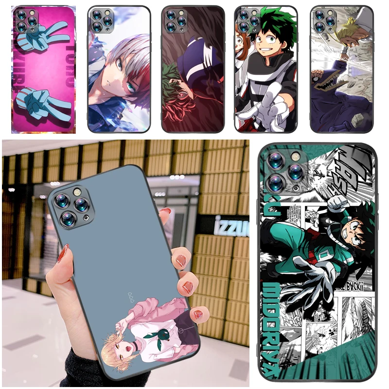 

My Hero Academia Tomura Boku Todoroki Shouto Dabi Shigaraki Bakugou Katsuki Phone Case For iPhone 12 Pro MAX Mini SE Coque