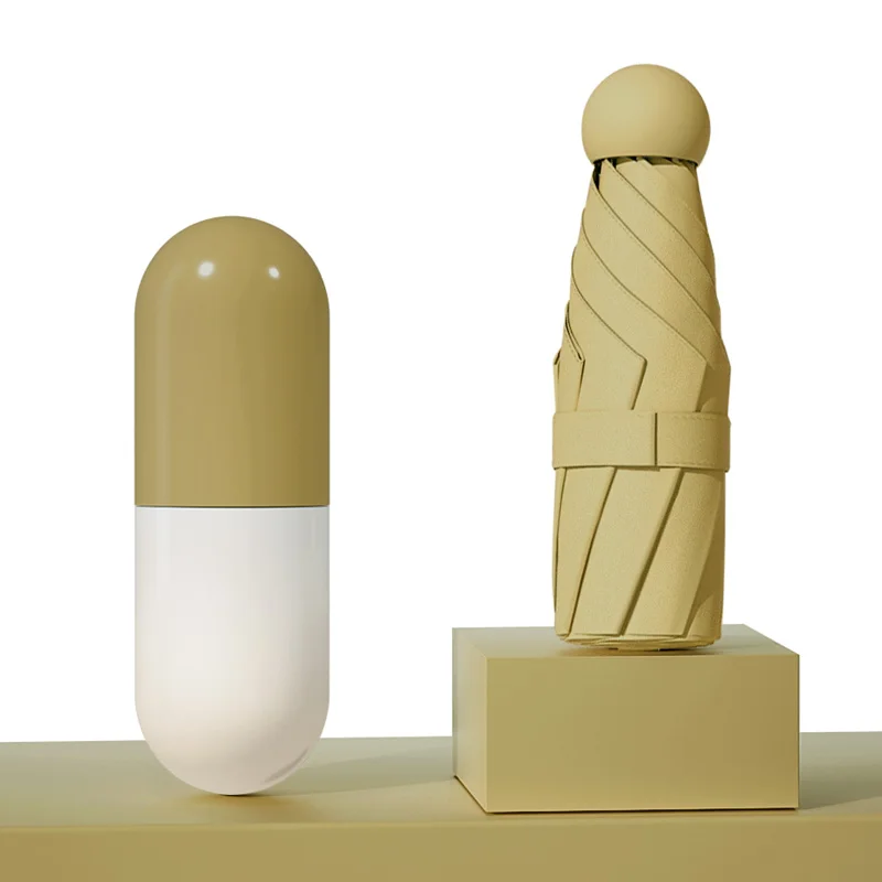 

Mini Light Umbrellas Women 5 Folding Portable Outdoor Uv Protection Sun Pocket Umbrella Travel Womens Home Rain Gear DA60YS