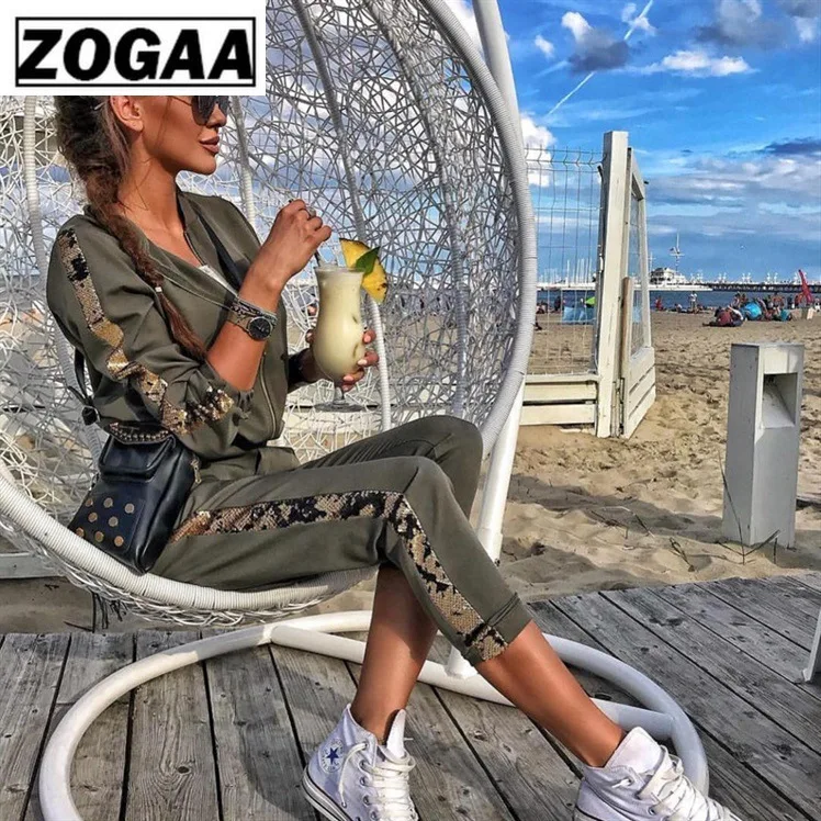 Весна 2020 новинка женский спортивный костюм Европа Америка повседневная куртка с