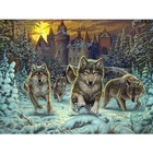 Полный квадратный зимний замок снежных волков 5D DIY Алмазная картина вышивка крестиком Алмазная вышивка Reson украшение для дома