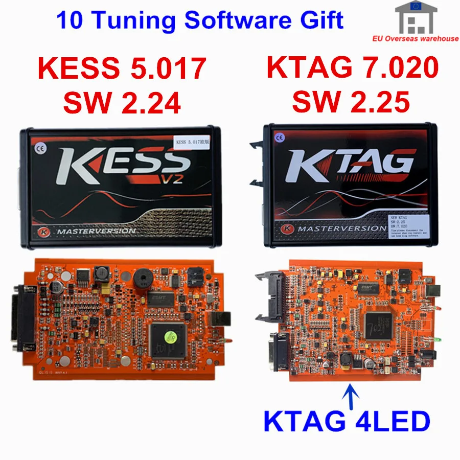 В Испании! Red Ktag K TAG V7.020 SW2.25 KESS V2 V5.017 SW V2.47 Master ECU чип инструмент для настройки V54 7