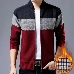 2020 Hot Sale Brand-Clothing Spring Cardigan Male Fashion Quality
Cotton Sweater Men Casual Navy Redwine Mens Sweaters