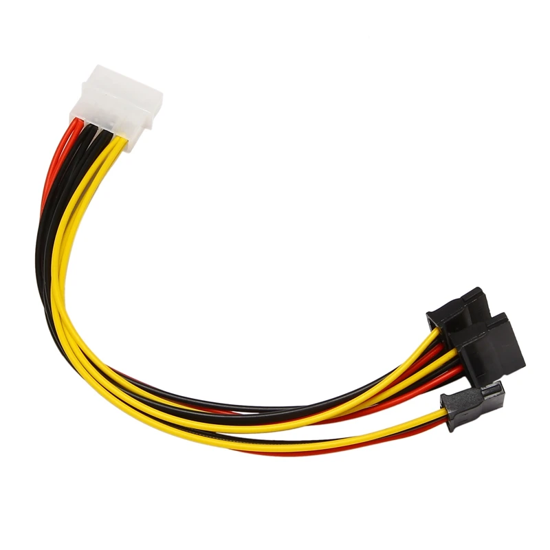 

5PCS 4 Pin IDE Molex to 3 Serial ATA SATA Power Splitter Extension Cable Connectors Computer Connection and Plugin