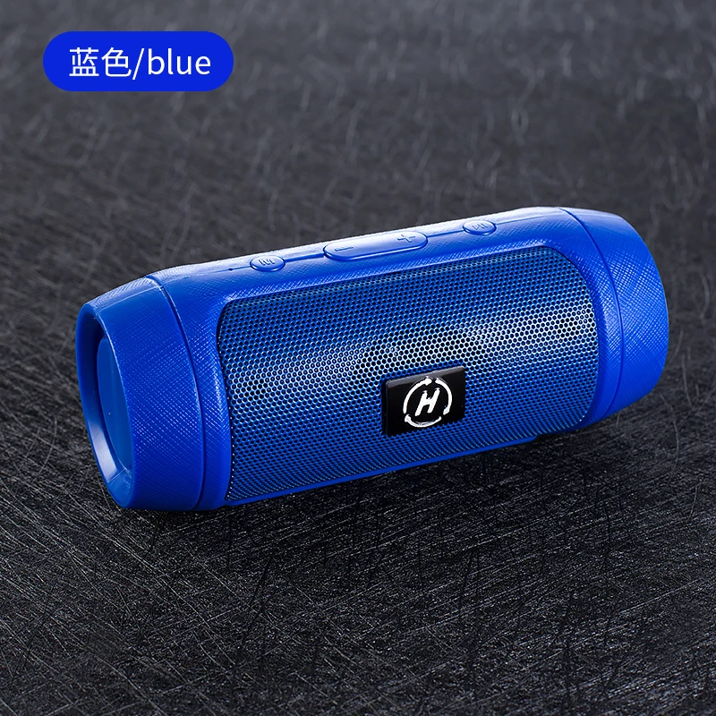 Синий Беспроводной Bluetooth стерео динамик открытый HiFi Звук TF USB AUX громкой связи плеер для iPhone samsung - Цвет: Синий