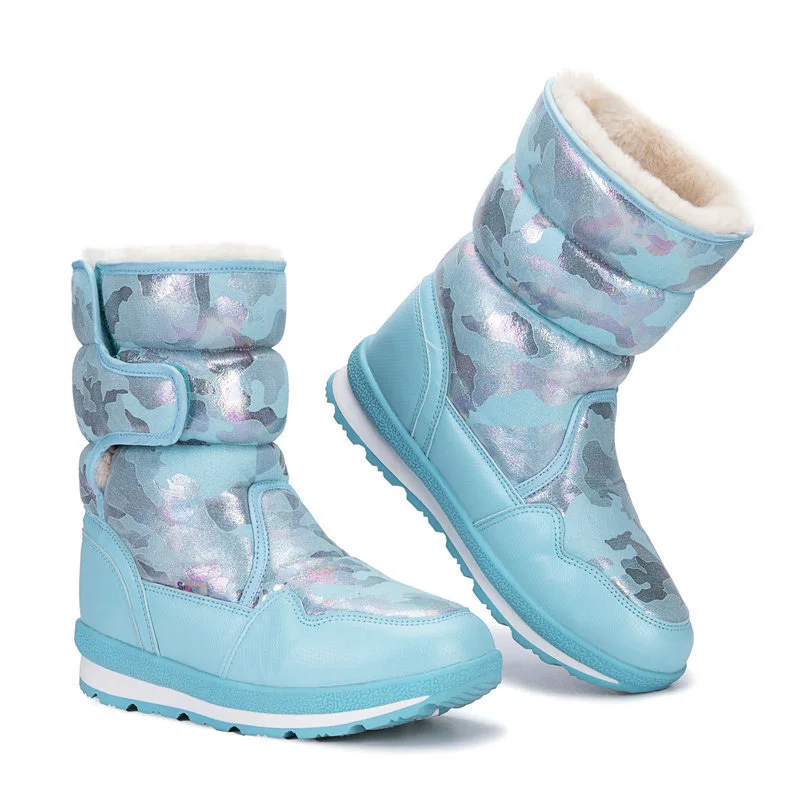 Детские зимние ботинки LEOPARD LAND обувь для родителей и детей Костюмные меховые