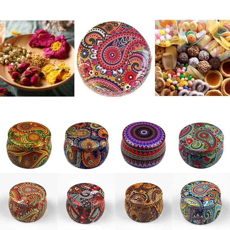aliexpress.com - Candle Tins Cans Pot Home Decor Containers Candy Box Jars Tea Jewelry Box Candle Supplies Tin Jars Tinplate Box Tea Packaging