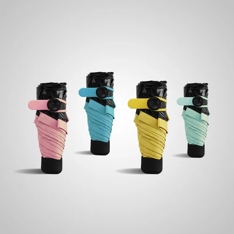 

Women Sunscreen Sunshade Ultra Light Mini 5 Fold Umbrella Small Size Umbrella Anti Ultraviolet Folding Mini Pocket Rain Umbrella