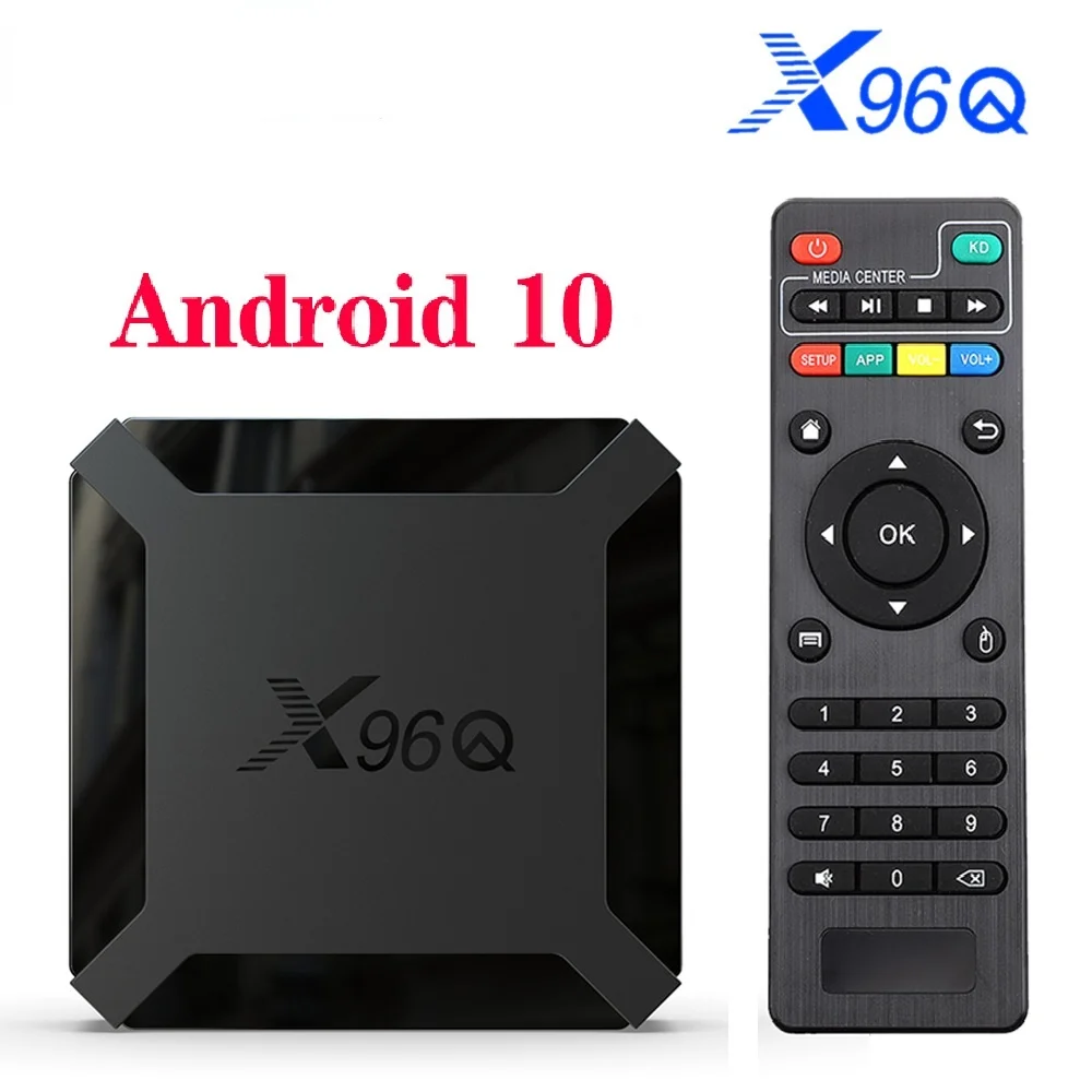 

X96Q Android 10.0 TV Box 2GB 16GB Allwinner H313 Quad Core 4K 60fps H.265 2.G Wifi Player Store Youtube X96 Set Top Box