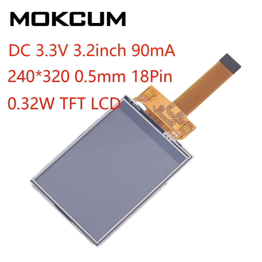 Сенсорный ЖК-экран TFT 3 В 2 4 8 дюймов 0*240 320 мм 18Pin 40 контактов драйвер ILI9341 60 мА 90 0 5 Вт