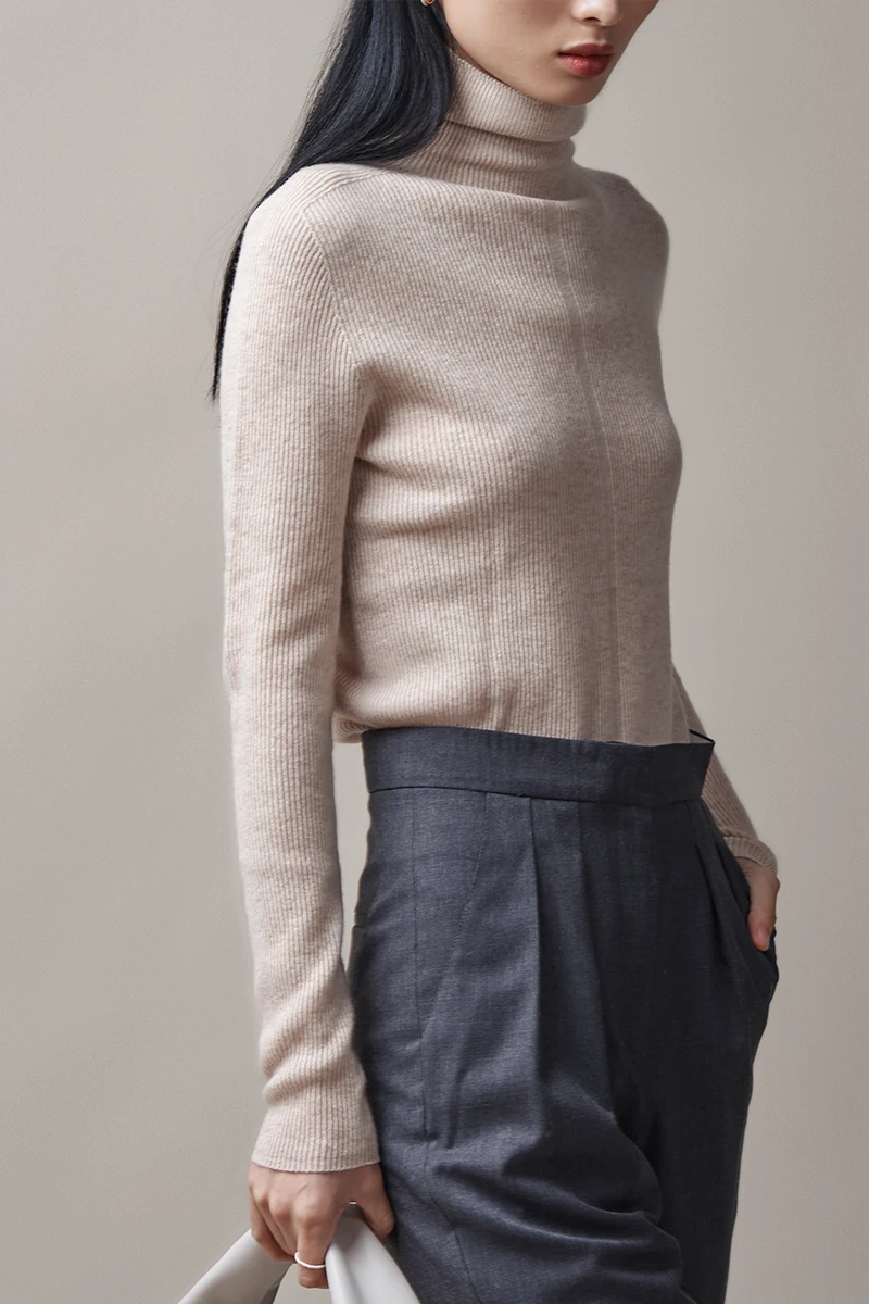 

Sweater Woman new autumn and winter long sleeves with a slim bottom blouse half turtleneck sweater XBQ26