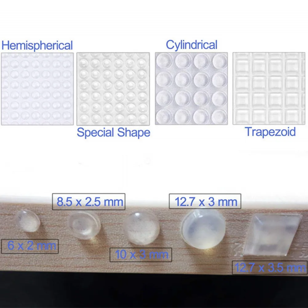 

118pcs Buffer Glass Top Drawer Pad Wall Protective Cabinet Door Bumper Picture Frame Clear Kitchen Furniture Self Adhesive