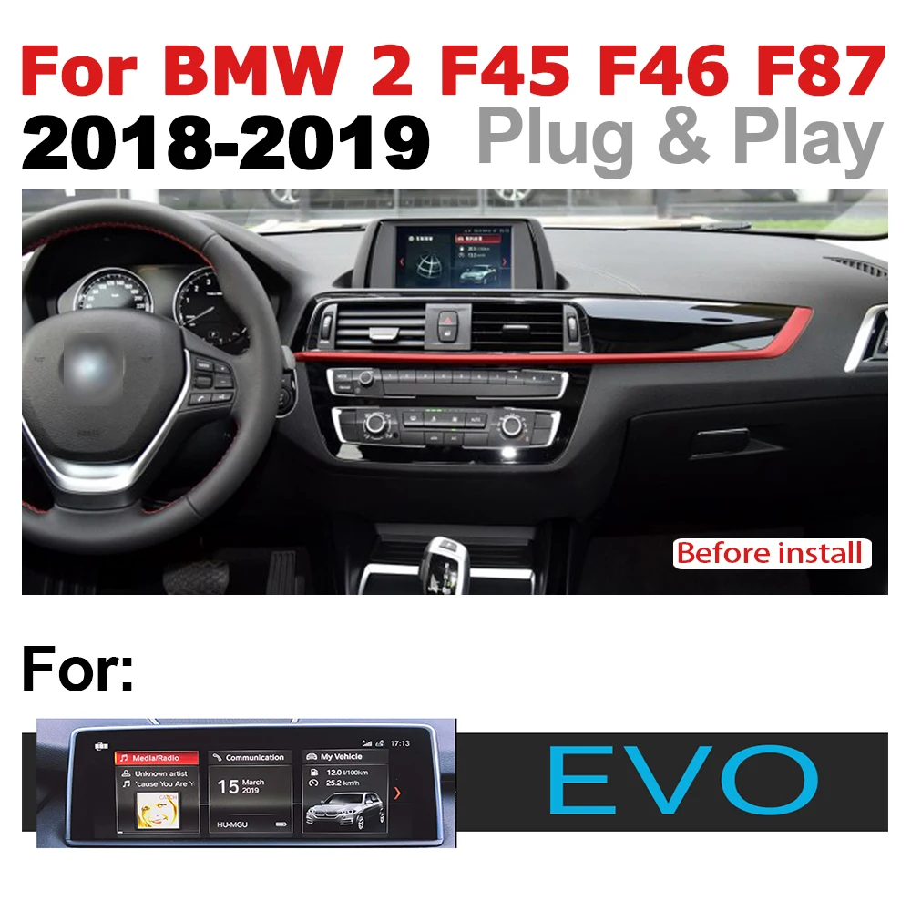 Автомобильное радио 2 din GPS Android навигация для BMW серии F45 F46 F87 2018 ~ 2019 EVO AUX Стерео