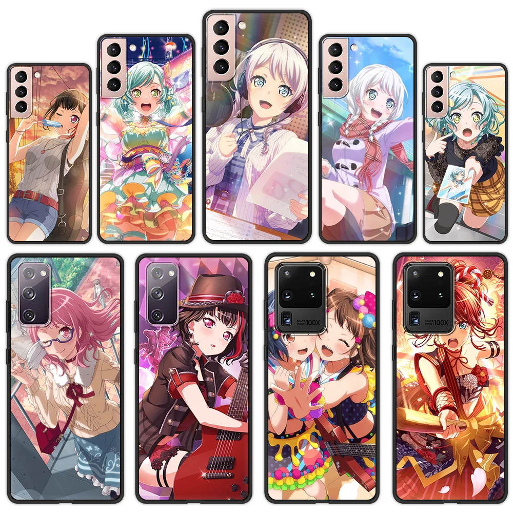 

Anime BanG Dream Cases For Samsung Galaxy S21 Ultra S20 FE S10 S9 Plus S10E S8 Soft Silicone Black Phone Case Cover Shell Capa