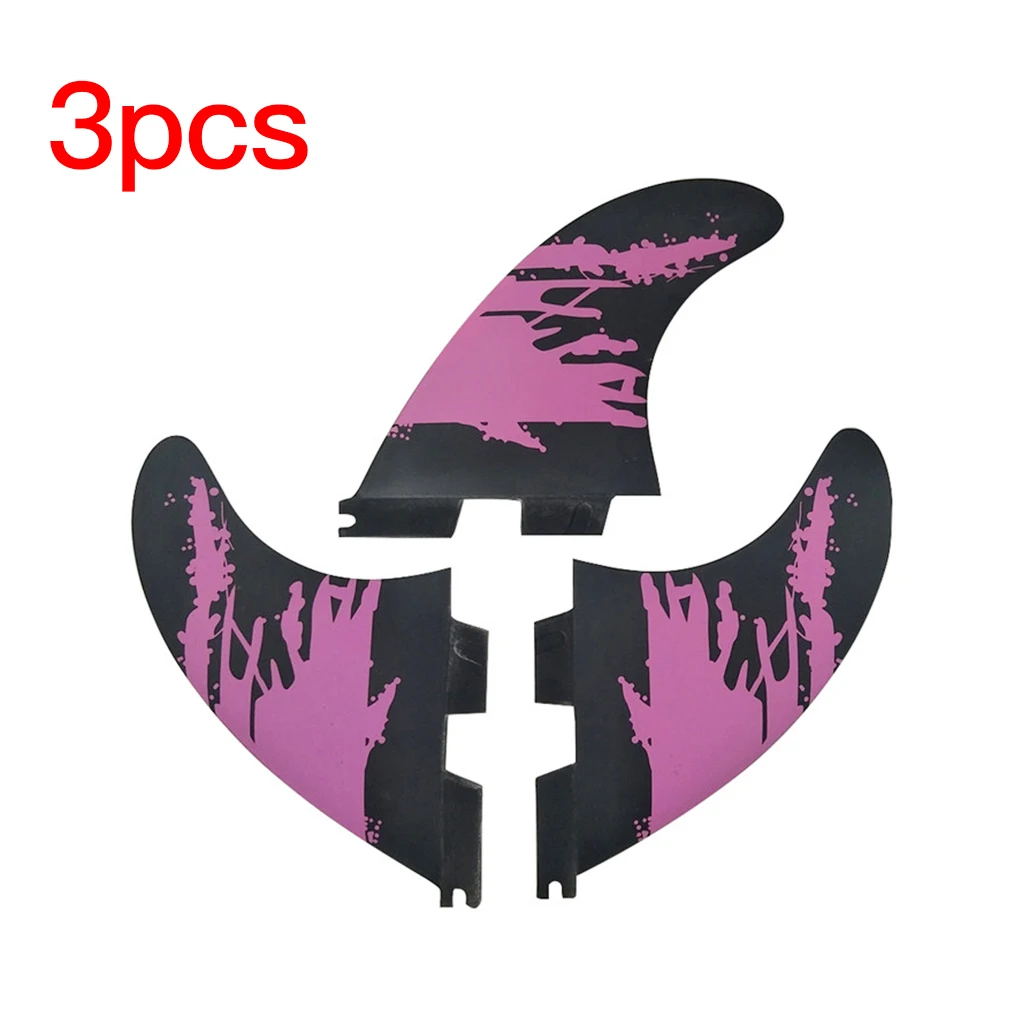 

3pcs Surfboard Fins Fiberglass Surf Rudders Ocean Beach Surfboard Tail Fins for Future G5