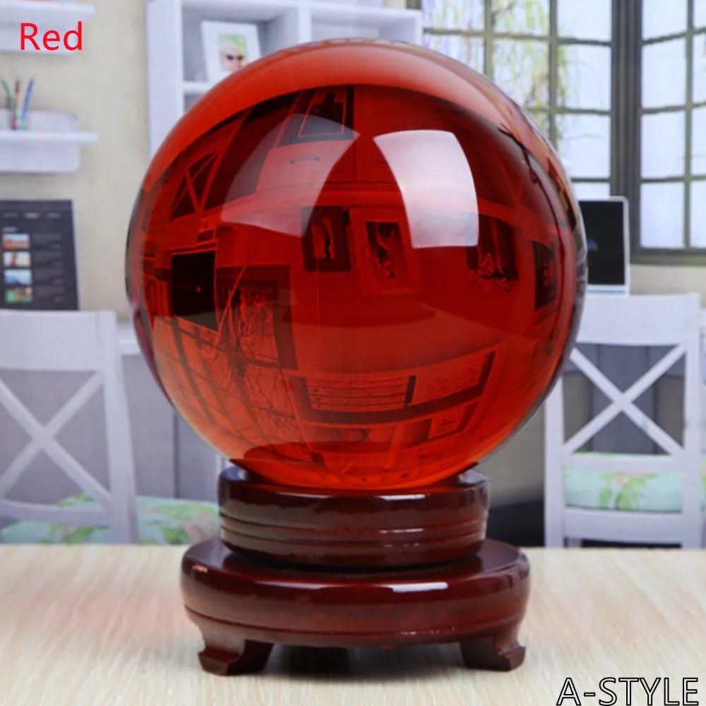 

K9 Transparent Colored Glass Crystal Ball Crystal Bracket Ball Photography Ornaments Home Decoration Ball Chandelier Lens Ball