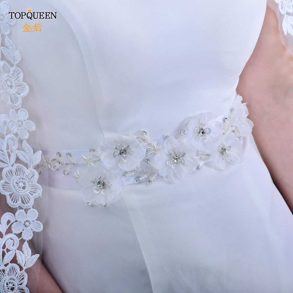 TOPQUEEN S249 Красивые цветочные Пояса Вечерние платья для выпускного вечера