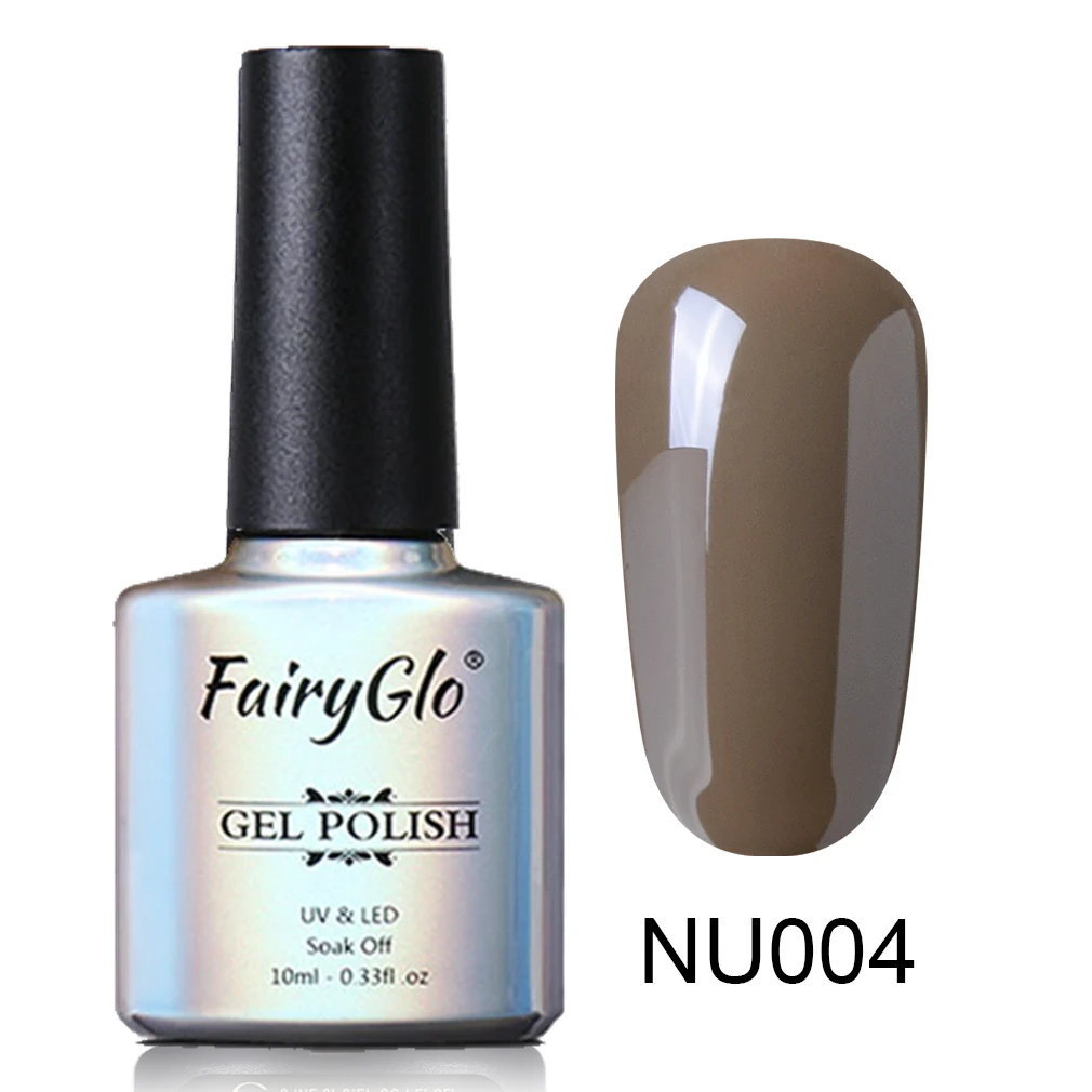 004 FairyGlo, 10 мл, Синий Цветной Гель-лак для ногтей, Полупостоянный Светодиодный УФ-Гель-лак, лак для дизайна ногтей, впитывающий Гель-лак, Матовый верхний слой - Цвет: 004