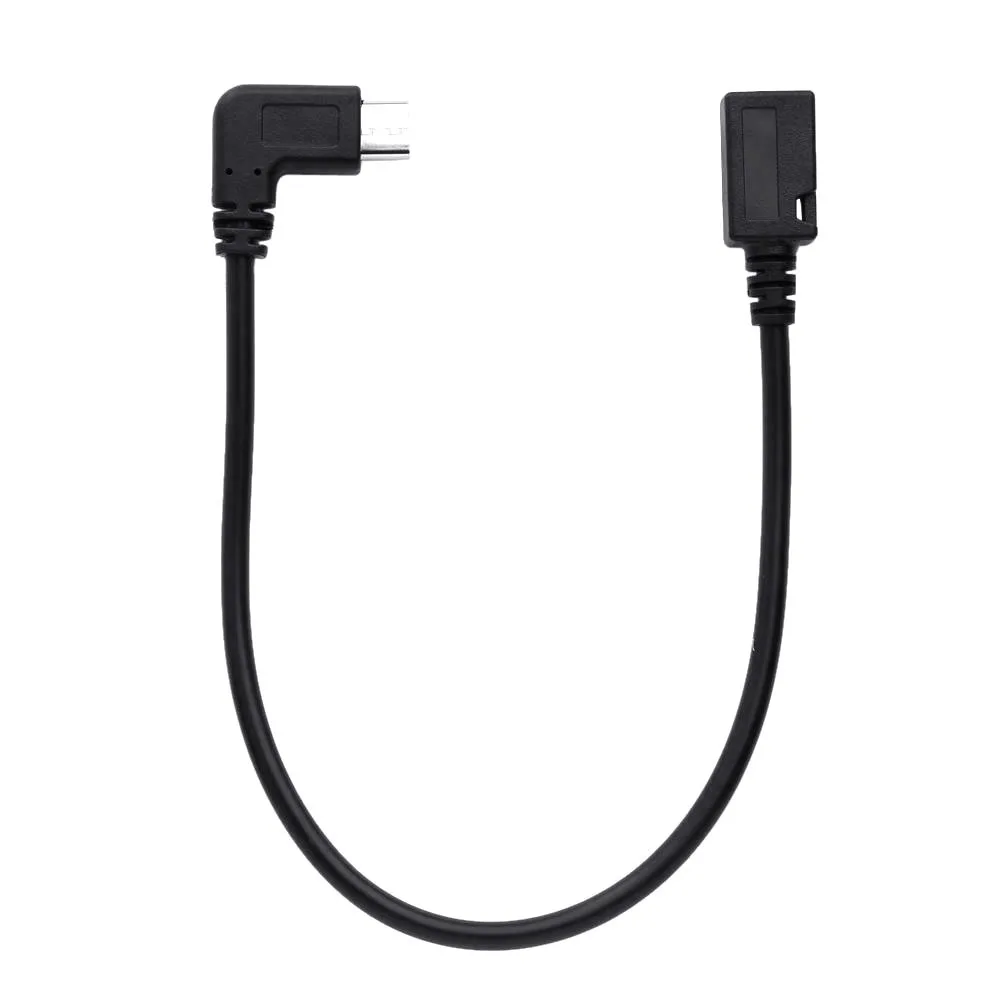25 см USB 3 1 Тип C Мужской левый 90 градусный прямоугольный для микро usb 5 контактный