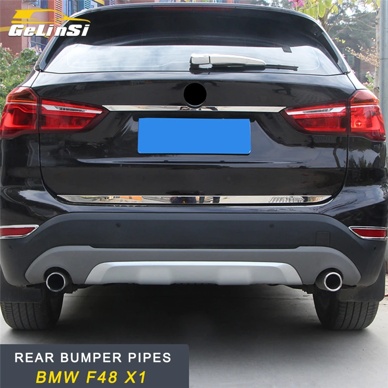 GELINSI для BMW F48 X1 2016 2017 2018 авто задний бампер крыло Защитная крышка трубы Накладка