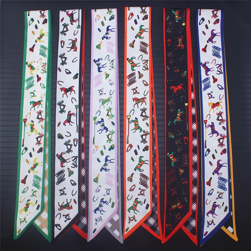 

Женский маленький шелковый шарф, саржа сатин, тюрбан, модная повязка для волос для девочек, Пляжная Шаль, Шарф