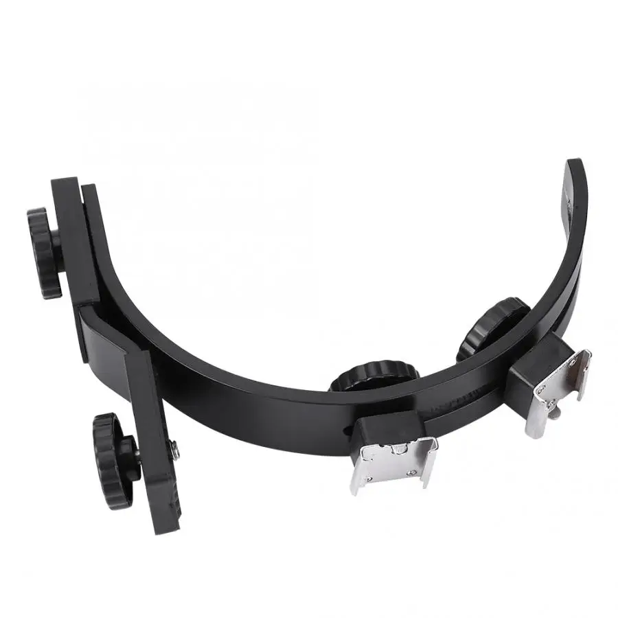 Металлический c образный Двойной Горячий башмак держатель для вспышки DV