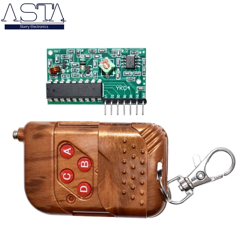 Комплект беспроводного пульта дистанционного управления IC 2262/2272 4 канала 315 МГц