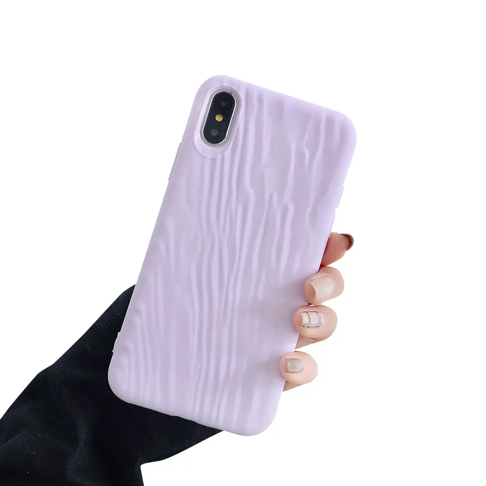 Чехол KISS карамельный цвет чехол для телефона для iPhone 11 Pro XS MAX XR X 7 8 Plus Мягкий силиконовый чехол s для iPhone 6 6S Plus задняя крышка Funda - Цвет: Фиолетовый
