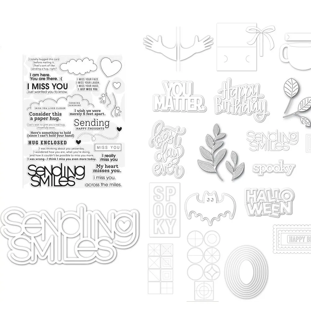 Прозрачный силиконовый штамп/печать с отправкой улыбок для скрапбукинга своими