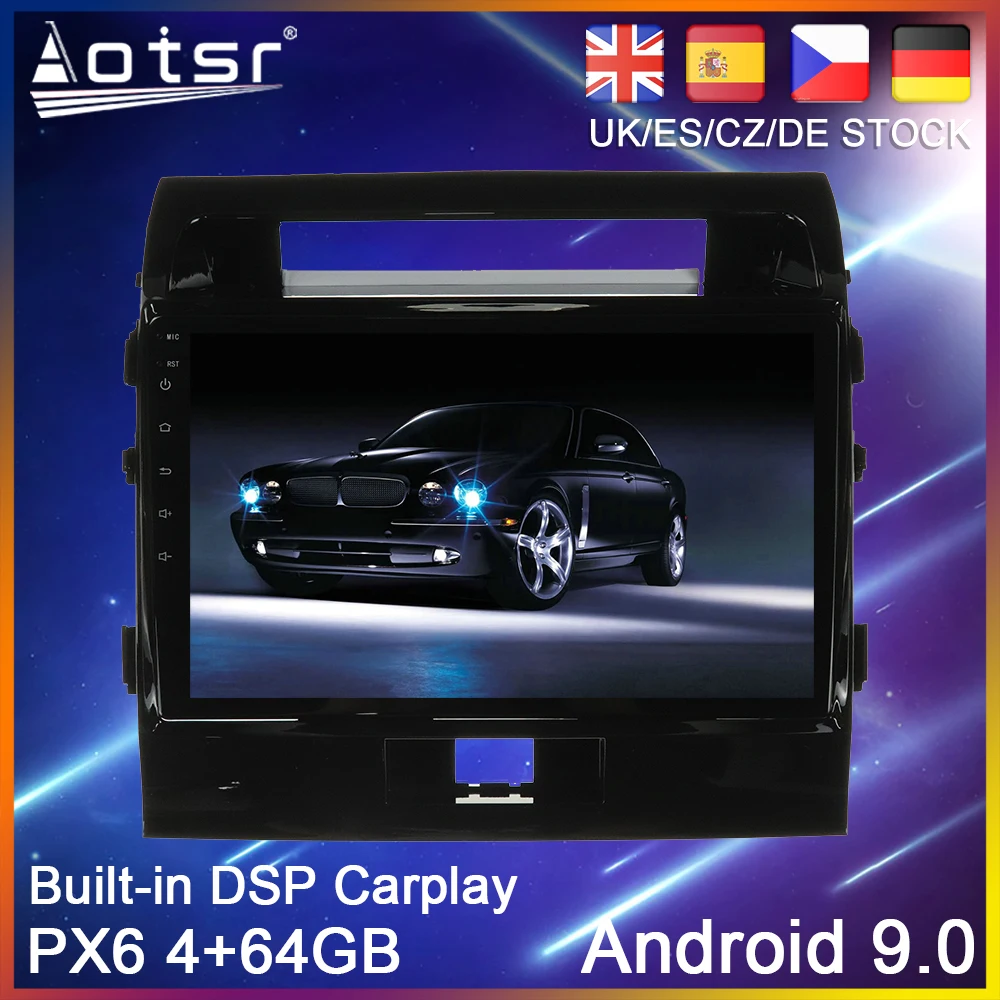 

Автомагнитола PX6, Android 10, GPS-навигатор для Toyota Land Cruiser 11 200 2007-2015, автомобильный стерео Мультимедийный Плеер, головное устройство