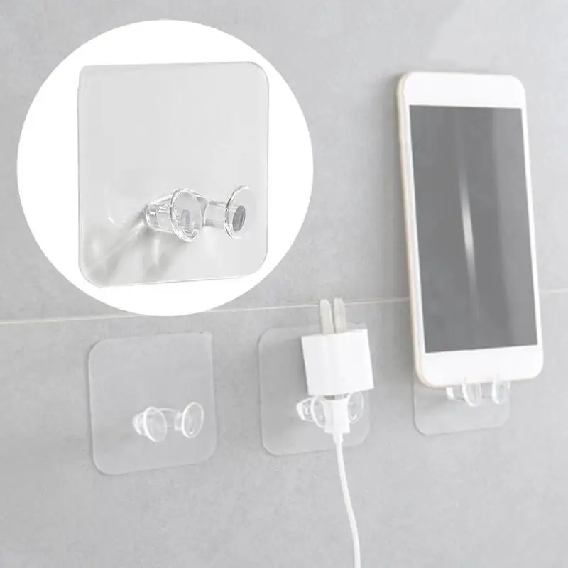 

1/5pcs Wall Storage Hook Power Plug Socket Holder Wall Hanger Kitchen Office Adhesive I6B5