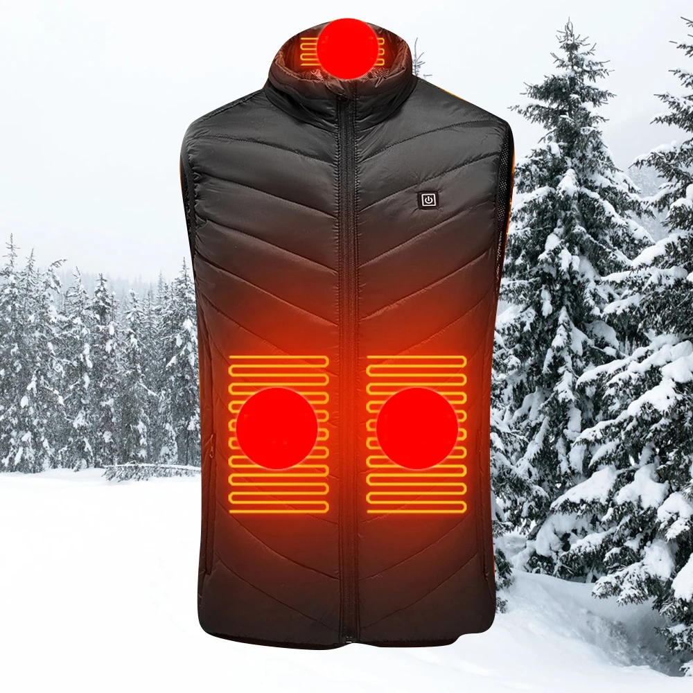 

Heating Vest Vest Men's Women's Heating Jacket Warm Clothing Hunting Vest Winter Heating Jacket 2/4/9 Zone Thermostatic Vest USB