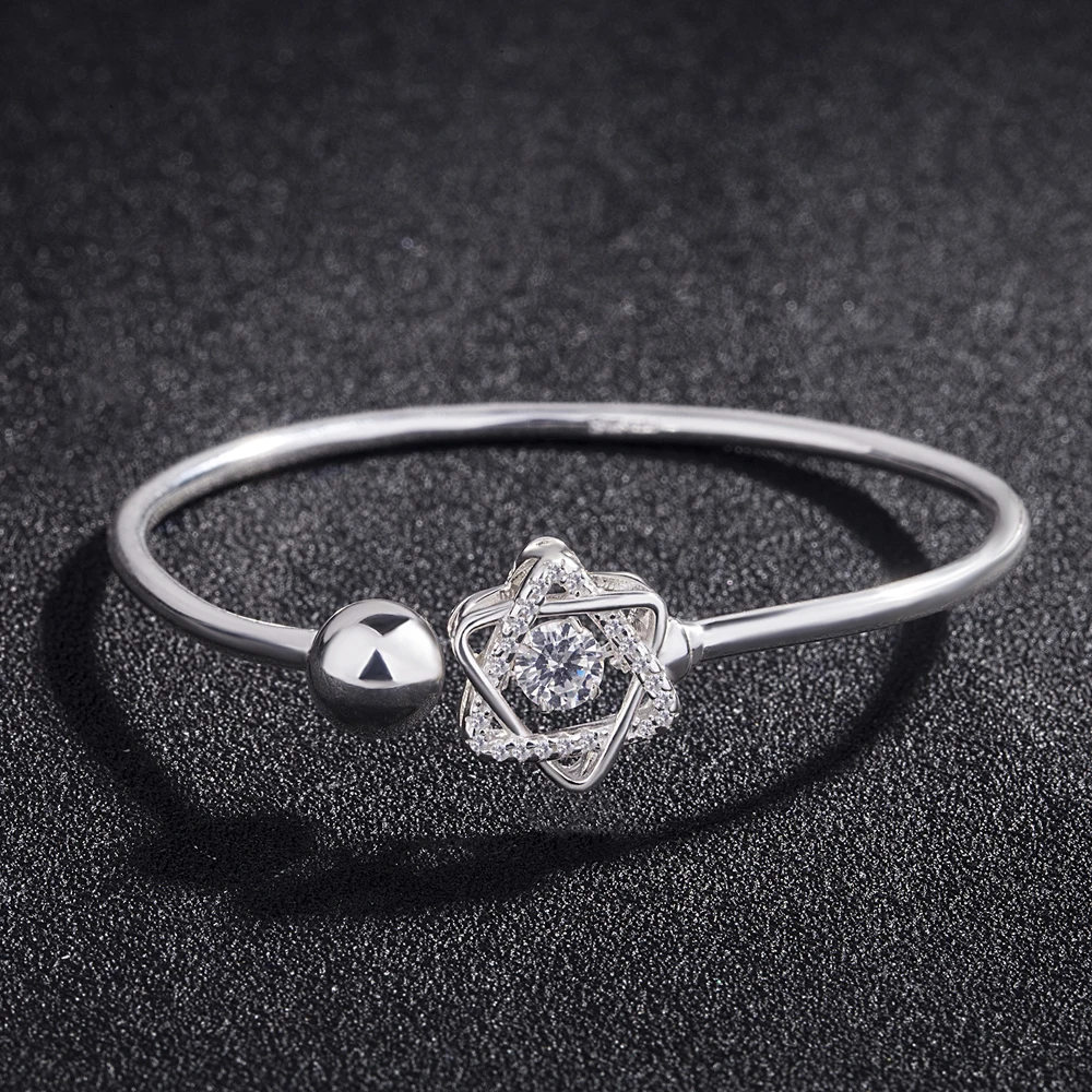 Новые бусины из стерлингового серебра 925 шесть браслеты со звездами и для женщин