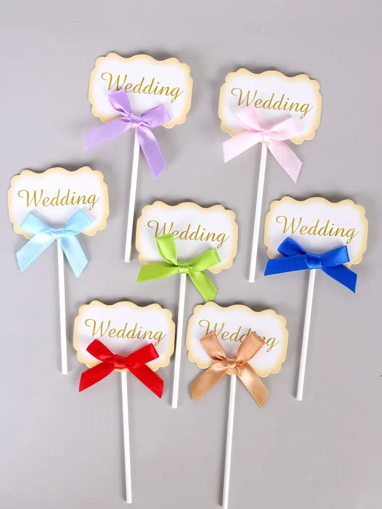 

Baby Shower Cake Decoration Happy Birthday Party Cake Toppers Cute Bow Lace Wedding Home Party Cupcake Dessert Baking Supplies