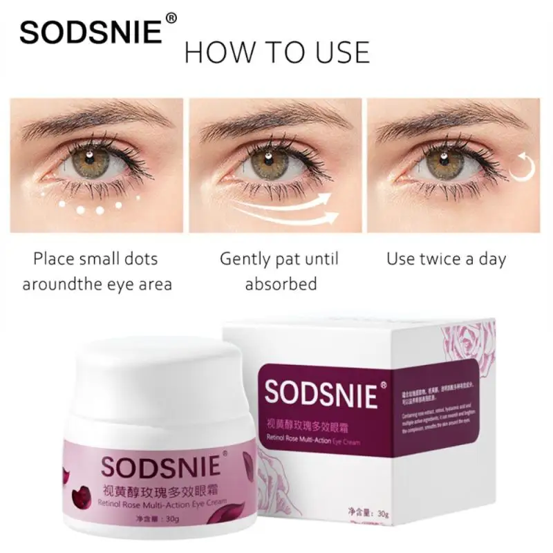 

1 Pcs Instant Remove Eye Bags Cream Anti Puffiness Gel Dark Circles Delays Aging Fades Wrinkles Firming Brighten Skin Unisex