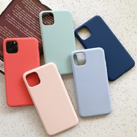 liquid soft case for iphone 11 12 pro x xr xs max 5s se pure color silicone cover for iphone 7 8 6 plus 6s protection cases