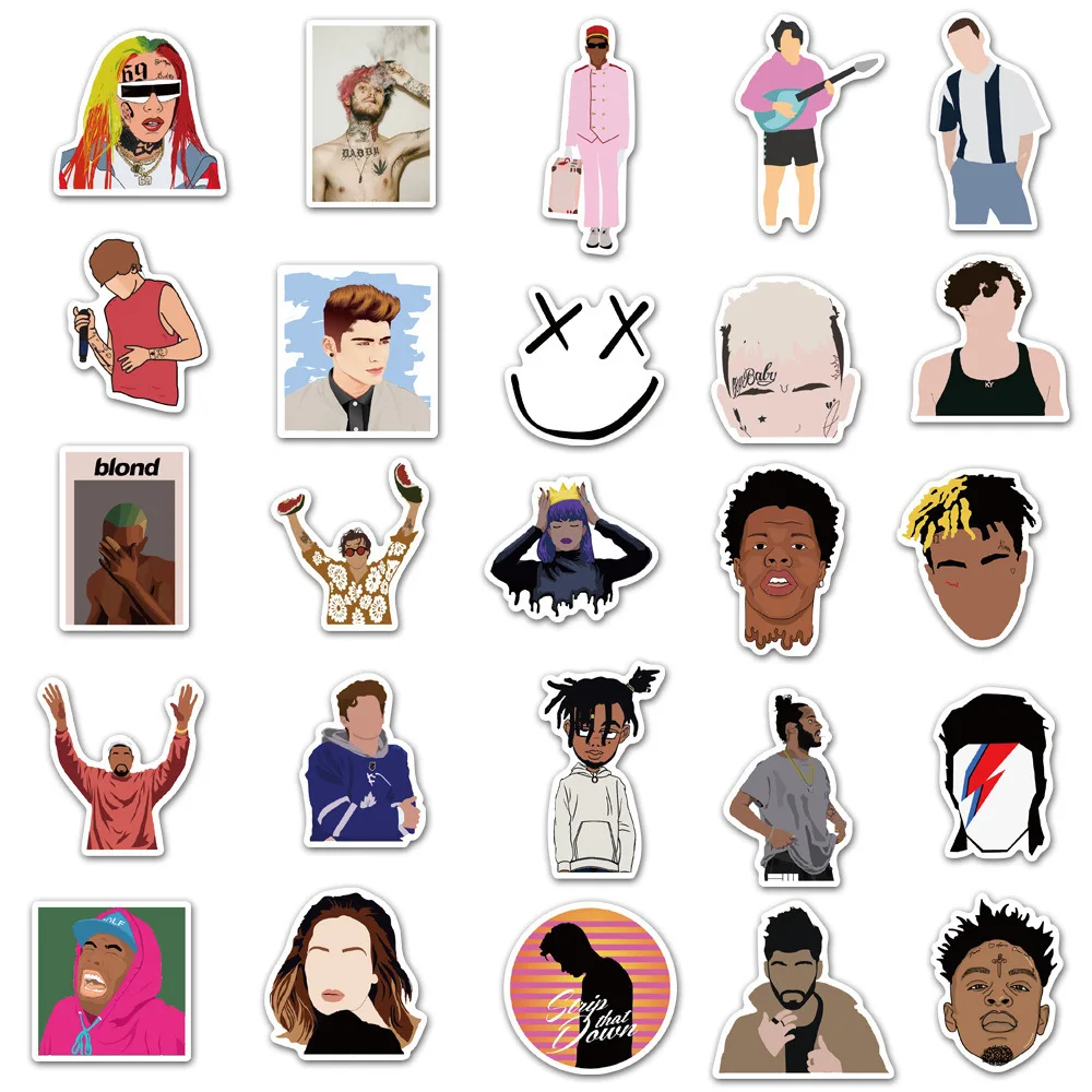 103050pcs rapper singer tyler the creator stickers skateboard guitar luggage laptop bike cool decal graffiti sticker kid toy free global shipping