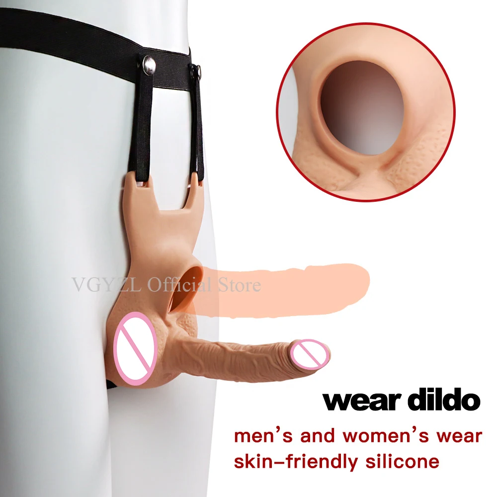 Двойной вибратор для женщин страпон 10 скоростей на ремешке лесбиянок интимные