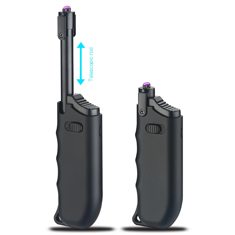 

USB rechargeable cigarette Lighters Long Kitchen Electronic Lighters Windproof Plasma Electric Novelty Lighter ARC
