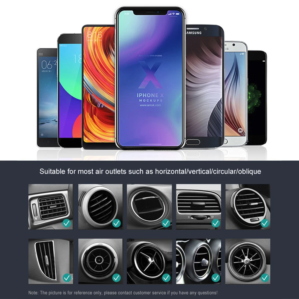 360 Вращающийся Автомобильный держатель для телефона портативный воздушный