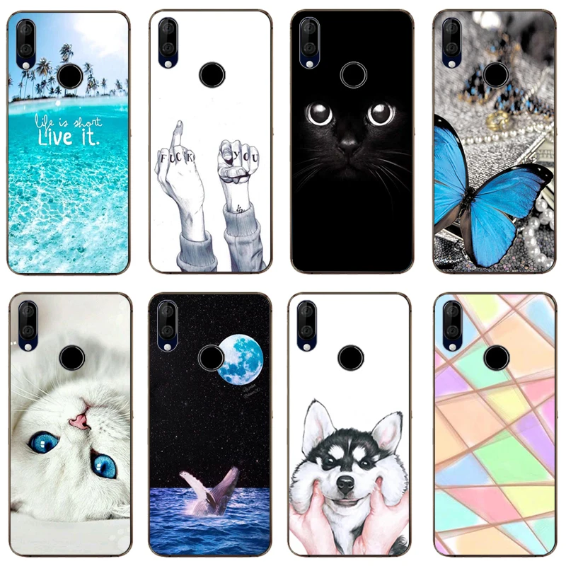 Задние Мягкие силиконовые мраморные Чехлы для телефона Wiko View 3 Lite мобильный