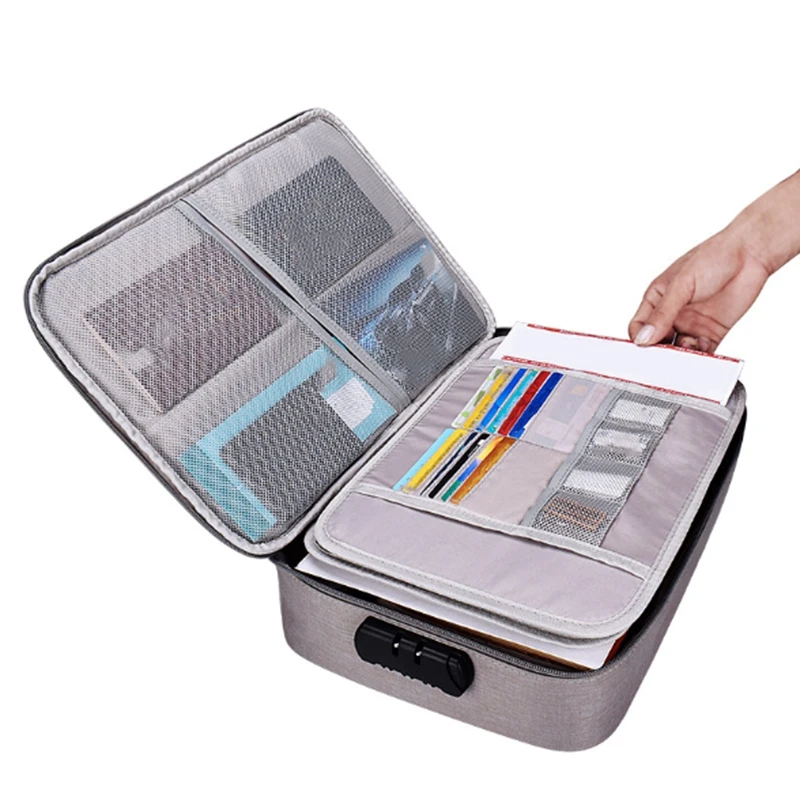 

Waterproof Document Bag Organizer Papers Storage Pouch Credential Bag Diploma Storage File Pocket with Separator