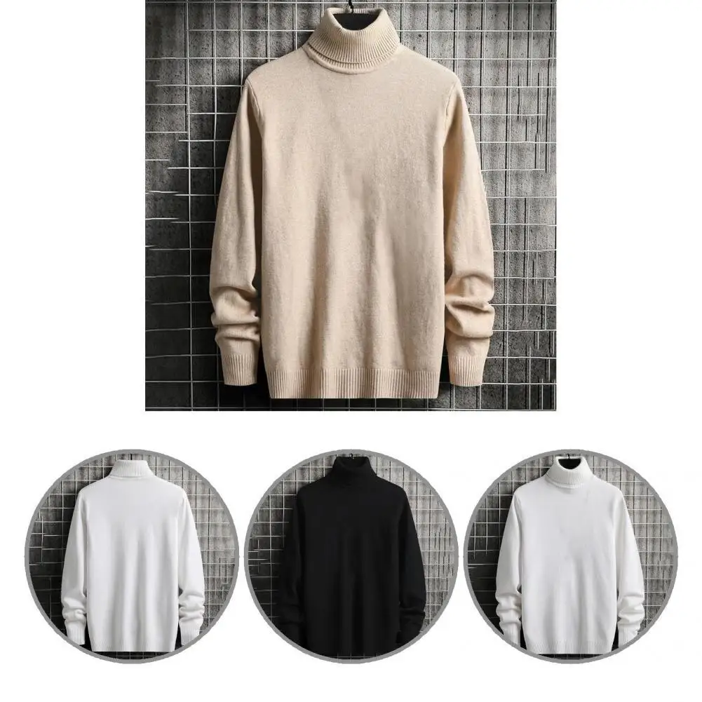 

Зимний свитер, простой теплый пуловер с защитой от пиллинга, осенний свитер, мужской свитер для школы