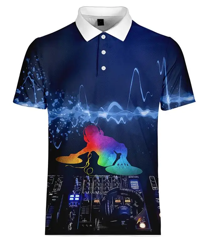 NAVY BLUE-1 Новейшие модные 3d футболки Pioneer Pro Dj с круглым вырезом и коротким рукавом для мужчин и женщин, хип-хоп 3D футболки, футболки, свитшоты, топы - Цвет: NAVY BLUE-1