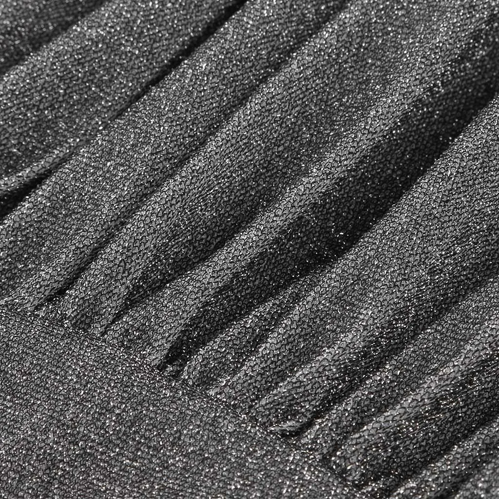 Женское платье однотонное сексуальное Клубное женское блестящее с разрезом